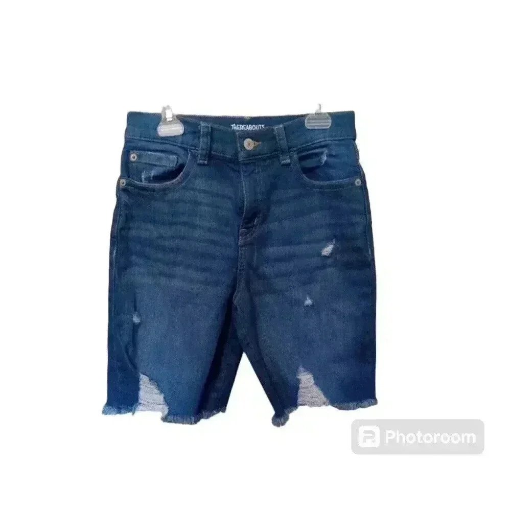 Girl's Denim Distressed Shorts New Without Tags